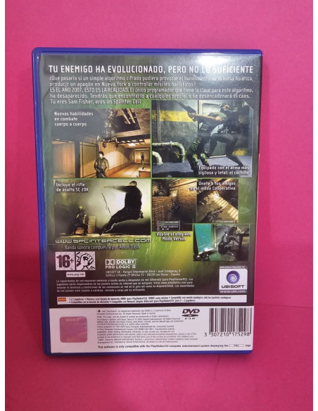 8-8-70393-2-Videojuego PS2 Splinter Cell Chaos Thedry
