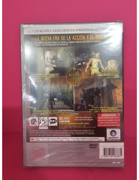 8-8-70395-2-Videojuego PS2 Splinter Cell Pandora Tomorrow (Precintado)
