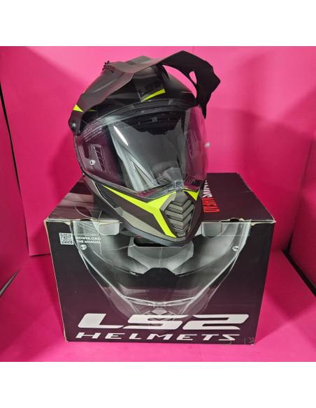 8-8-70808-1-Casco Integral Helmets LS2 Pioneer Evo MX436 Talla M Intercomunicador Shad UC03 