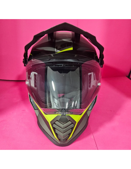8-8-70808-4-Casco Integral Helmets LS2 Pioneer Evo MX436 Talla M Intercomunicador Shad UC03 