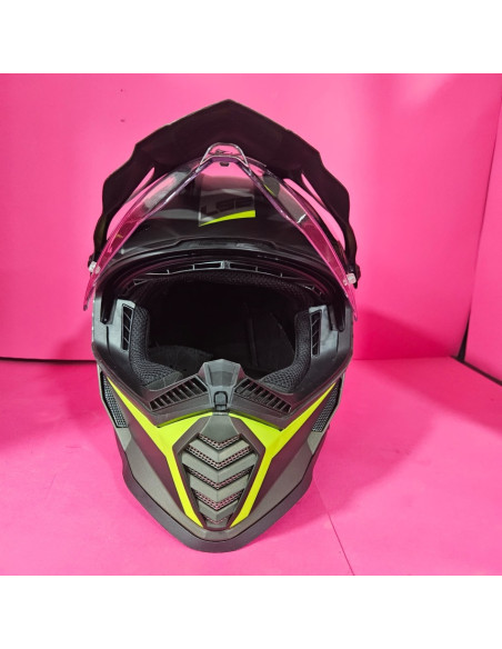 8-8-70808-5-Casco Integral Helmets LS2 Pioneer Evo MX436 Talla M Intercomunicador Shad UC03 