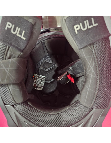 8-8-70808-8-Casco Integral Helmets LS2 Pioneer Evo MX436 Talla M Intercomunicador Shad UC03 