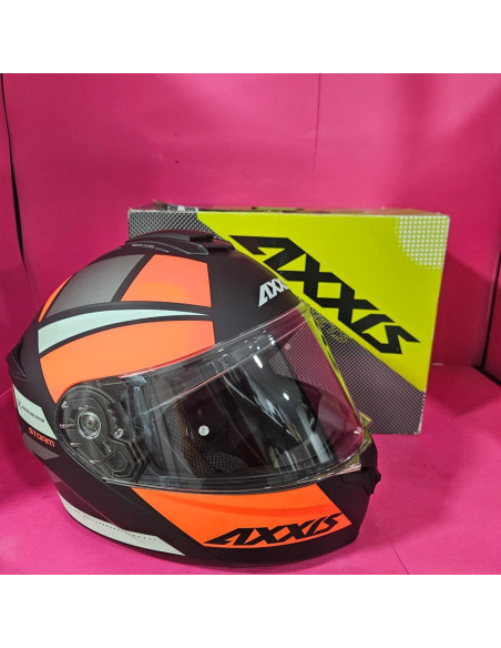 8-8-70846-12-Casco Integral modular AXXIS FU406SV Storm SV orange Talla XL (Sin Uso)