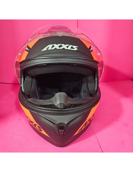 8-8-70846-15-Casco Integral modular AXXIS FU406SV Storm SV orange Talla XL (Sin Uso)