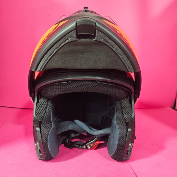 8-8-70846-17-Casco Integral modular AXXIS FU406SV Storm SV orange Talla XL (Sin Uso)