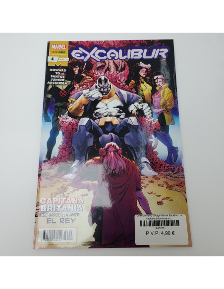 8-9-47215-1-Coleccionismo vintage Marvel Excalibur, la capitana britania se arrodilla ante el rey