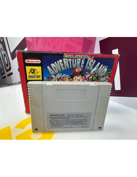 9-9-70548-5-Videojuego SNES Super Adventure Island