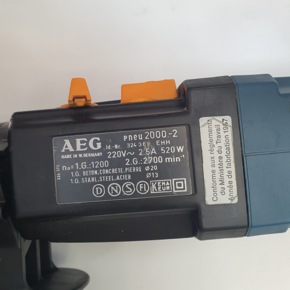 1-1-258183-3-Taladro Electrico Aeg Pneumatic 2000-2 Azul