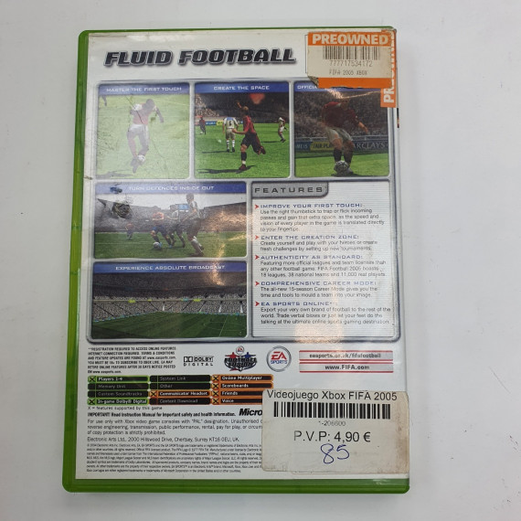 1-1-206600-2-Videojuego Xbox FIFA 2005