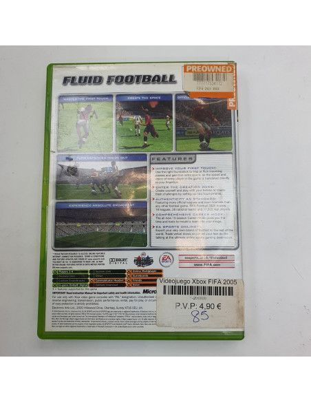 1-1-206600-2-Videojuego Xbox FIFA 2005