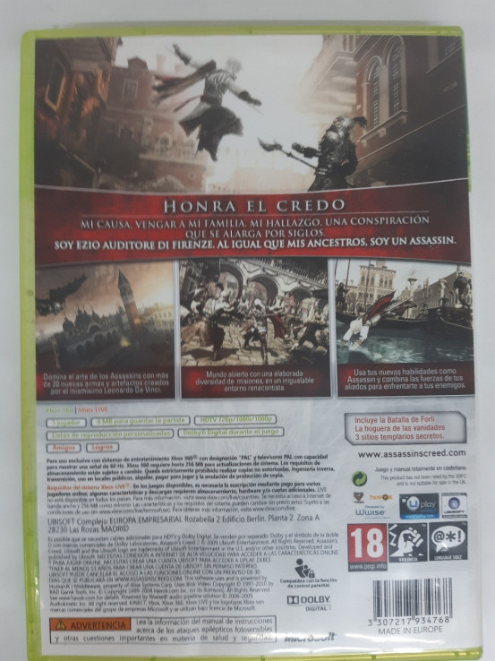1-1-244830-2-Videojuego Xbox 360 Assassins Creed II