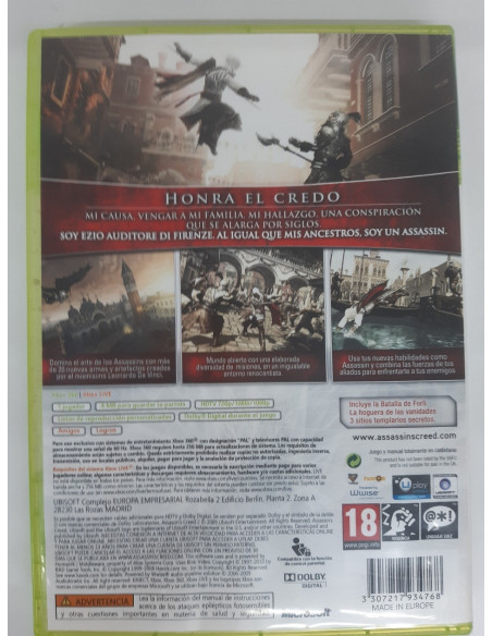 1-1-244830-2-Videojuego Xbox 360 Assassins Creed II