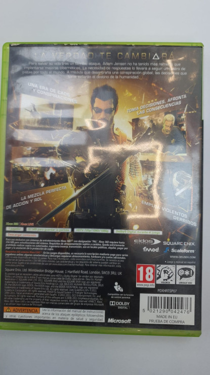 1-1-254014-2-Videojuego Xbox 360 Deus Ex Human Revolution