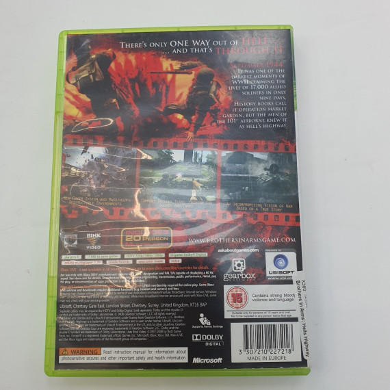 1-1-257265-2-Videojuego Xbox 360 Brothers In Arms Hells Highway