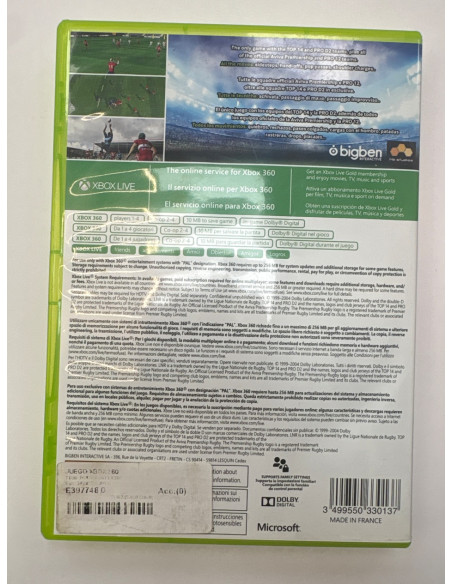 1-1-260288-2-Videojuego Xbox 360 Rugby 15