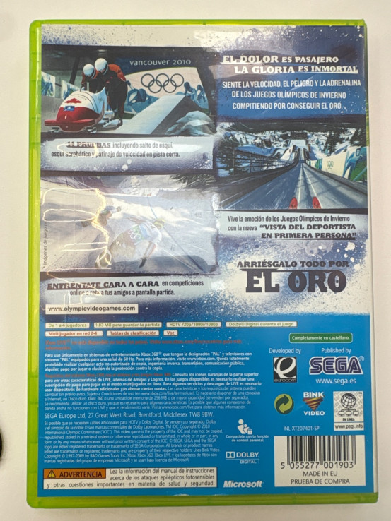 1-1-260289-2-Videojuego Xbox 360 Vancouver 2010