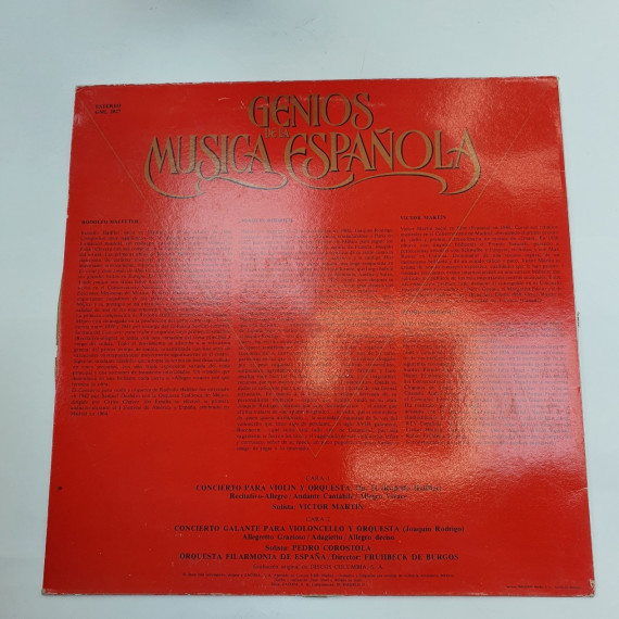 1-1-217930-2-Vinilo Genios de la musica española : R.halfferter rodrigo
