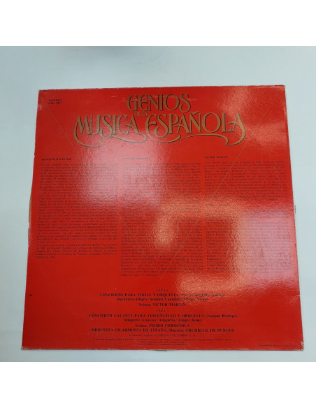 1-1-217930-2-Vinilo Genios de la musica española : R.halfferter rodrigo