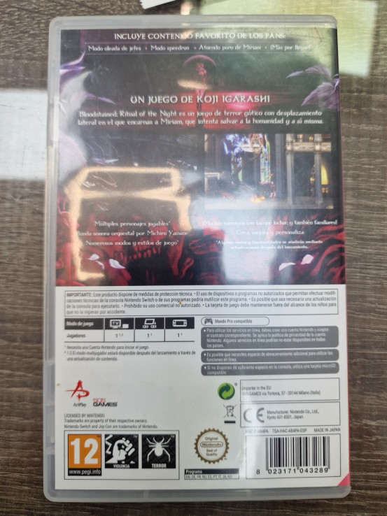 1-1-249392-3-Videojuego Nintendo Switch bloodstained ritual of the night