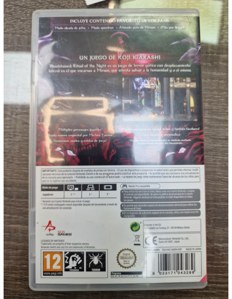 1-1-249392-3-Videojuego Nintendo Switch bloodstained ritual of the night