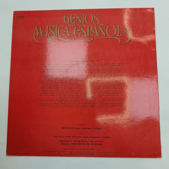 1-1-217989-2-Vinilo Genios de la musica española : Arriaga