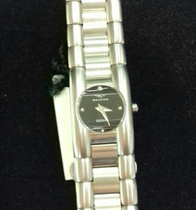 1-1-77359-1- sandoz reloj de mujer acero cristal zafiro sin uso 