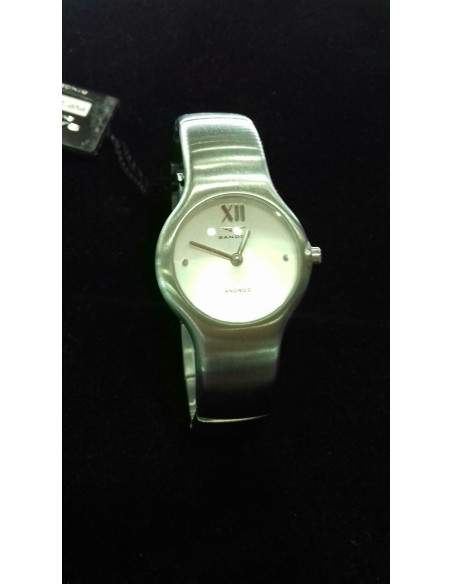 1-1-81293-1-sandoz reloj acero cristal zafiro 50m impermeable sin uso