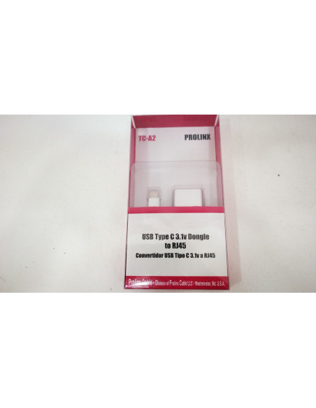 1-1-190347-1-Prolinx Tc-A2 T Adaptador Prolinx USB Tipo C a RJ45 Redes 1Gbps