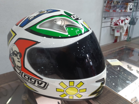 1-1-227409-2-Casco Integral Agv Mugello Valentino Rossi 2006 Talla Ml 
