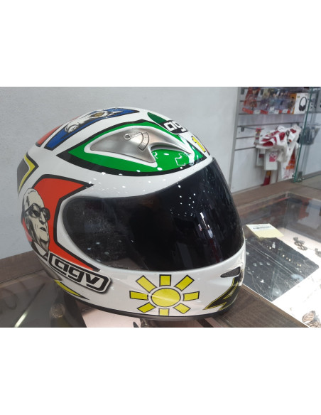 1-1-227409-2-Casco Integral Agv Mugello Valentino Rossi 2006 Talla Ml 