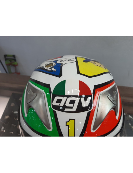 1-1-227409-4-Casco Integral Agv Mugello Valentino Rossi 2006 Talla Ml 