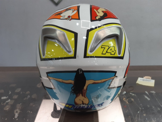 1-1-227409-5-Casco Integral Agv Mugello Valentino Rossi 2006 Talla Ml 