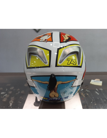 1-1-227409-5-Casco Integral Agv Mugello Valentino Rossi 2006 Talla Ml 