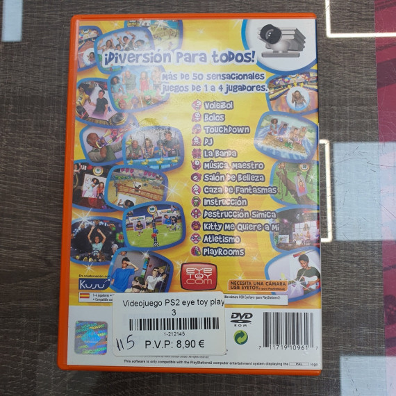 1-1-212145-2-Videojuego PS2 eye toy play 3