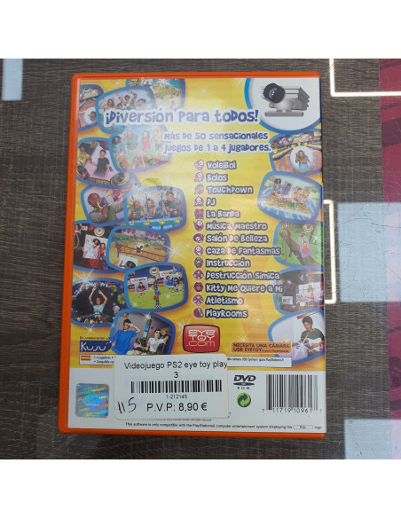 1-1-212145-2-Videojuego PS2 eye toy play 3