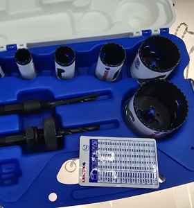 1-1-248810-1-Accesorio Para Sierra Lenox Juego De Sierras De Corona Para Electricista (9 Piezas) Sin Uso