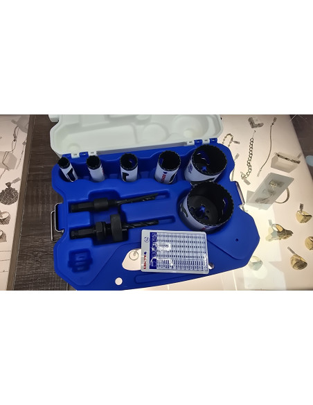 1-1-248810-1-Accesorio Para Sierra Lenox Juego De Sierras De Corona Para Electricista (9 Piezas) Sin Uso