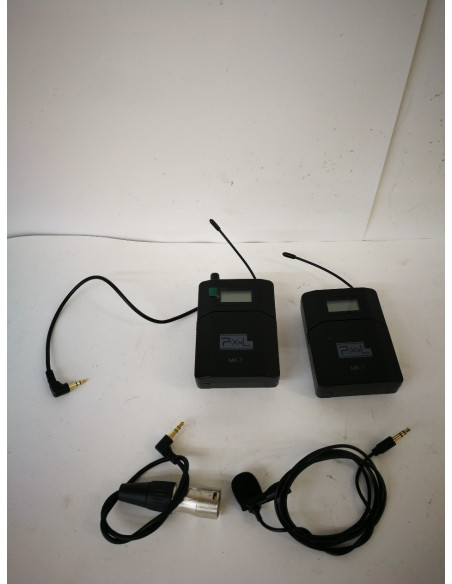 1-1-235767-1-Microfono Pixel MK-7-6 Channels UHF Wireless Lavalier Microphone 