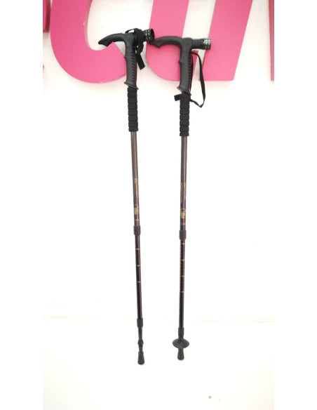 1-1-190974-1-2 Bastones de Senderismo Negro