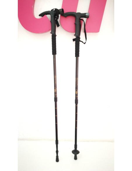1-1-190974-2-2 Bastones de Senderismo Negro