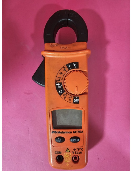 8-8-69929-2-Pinza Amperimétrica Meterman Ac75a 600A