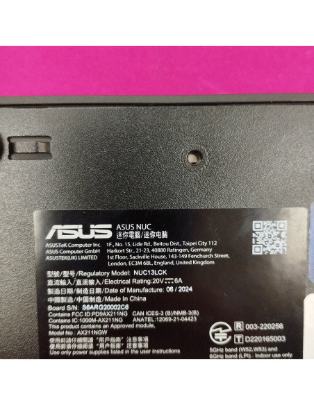 6-6-161980-4-Ordenador Sobremesa PC Mini PC ASUS NUC 13 Pro Intel Core I5 512 Gb Ssd