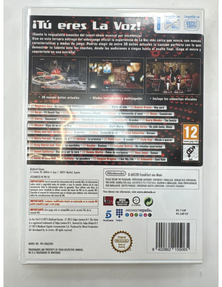 1-1-261032-3-Videojuego Wii La Voz Vol.3 2 Microfonos