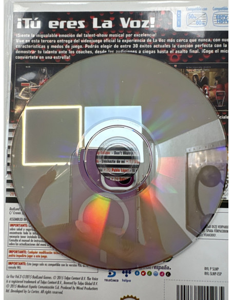 1-1-261032-4-Videojuego Wii La Voz Vol.3 2 Microfonos