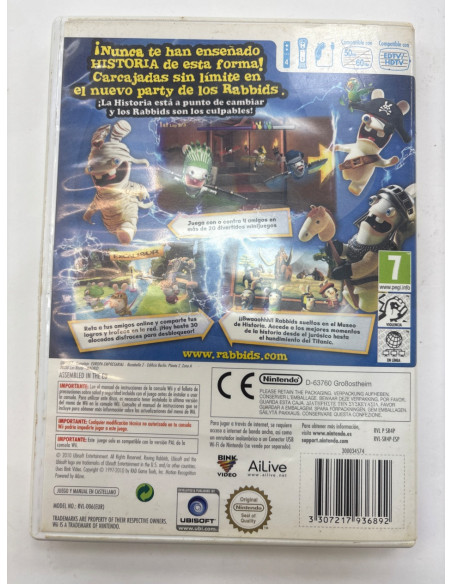 1-1-261030-3-Videojuego Wii Raving Rabbids Regreso Al Pasado