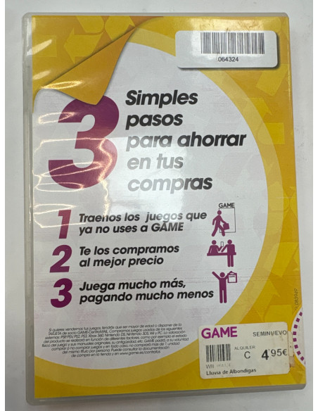 1-1-261028-4-Videojuego Wii Lluvia De Albondigas