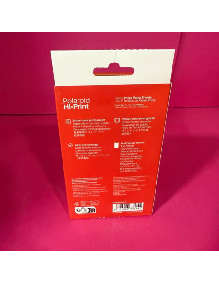 8-8-69755-3-Fotografía Y Videocámaras Papel Impresion Polaroid 2x3 20u. (Sin Uso)