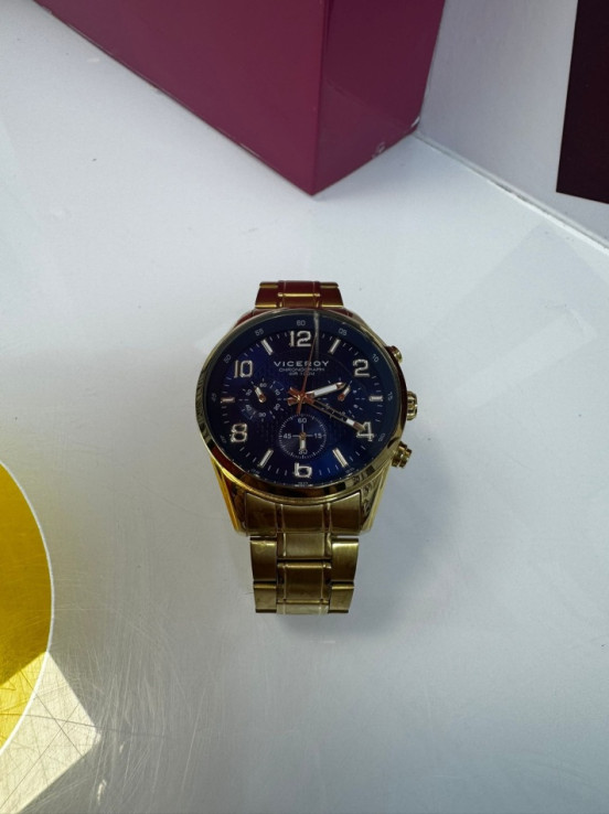 9-9-63307-2-Reloj Pulsera Caballero Viceroy Dorado 401017