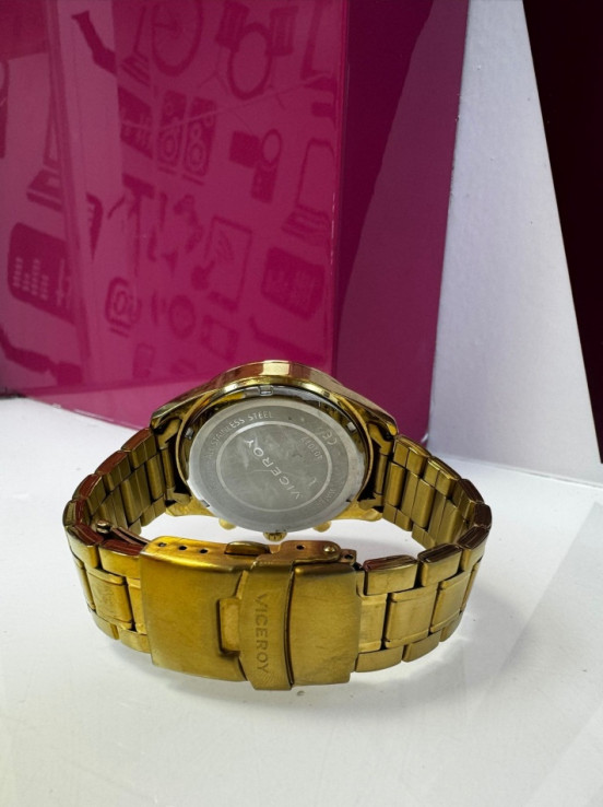 9-9-63307-3-Reloj Pulsera Caballero Viceroy Dorado 401017