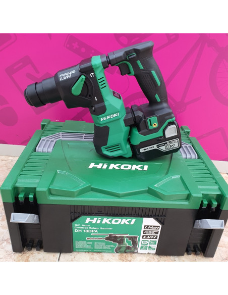 1-1-259821-1-Martillo A Bateria Hikoki DH 18DPA 230V 2 Baterias (Sin Uso)